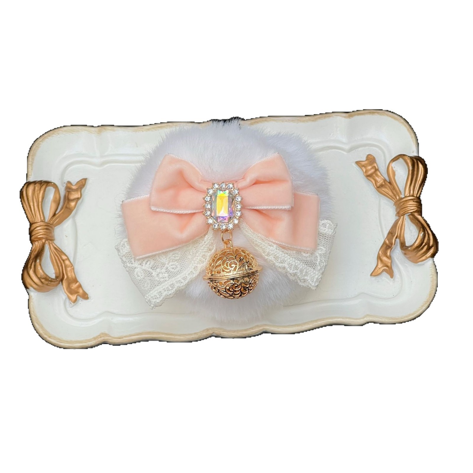 Luxury Bunny Tail Plug Set – 10 cm Plush Tail with Detachable Bow Bell - image 3