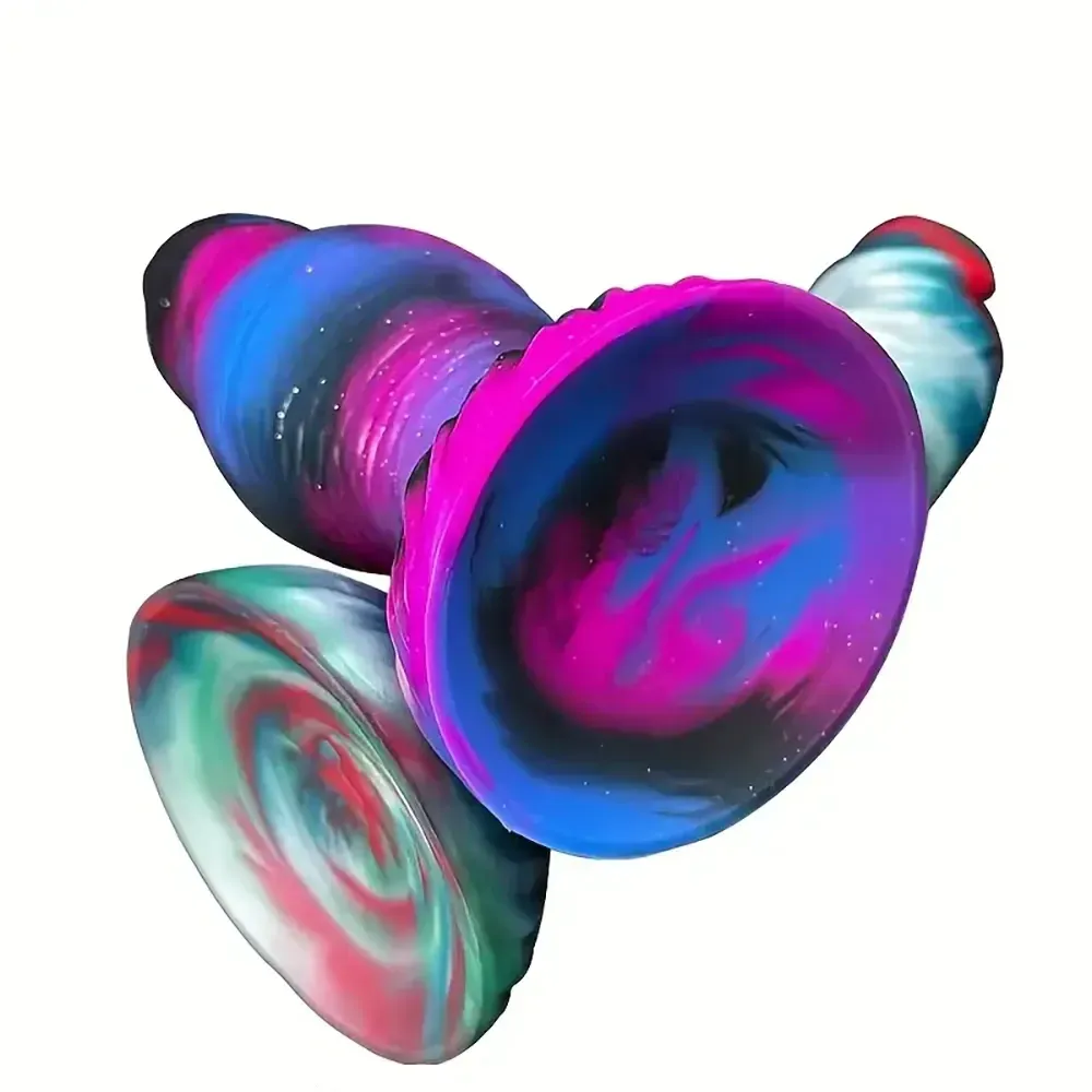 8.07" Ultra-Soft Monster Silicone Knot Dildo with Suction Cup Base