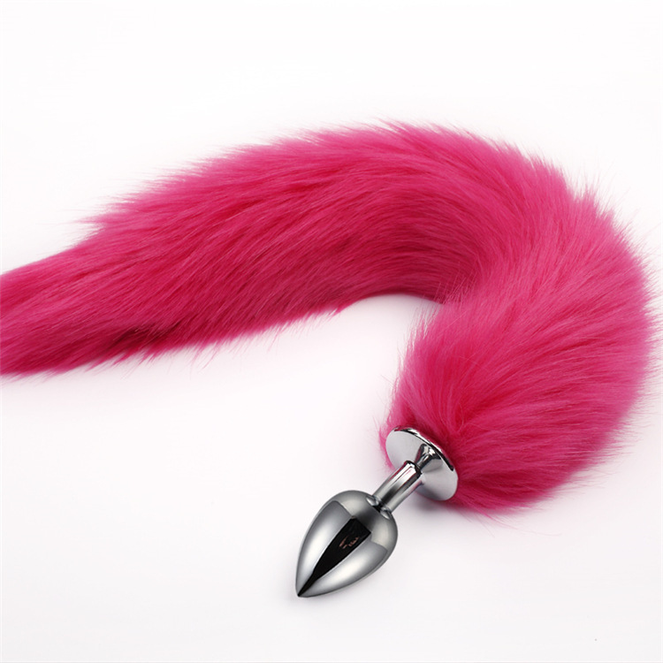 False Fox Tail Metal Butt Plug Anal Toy-WeLovePlugs
