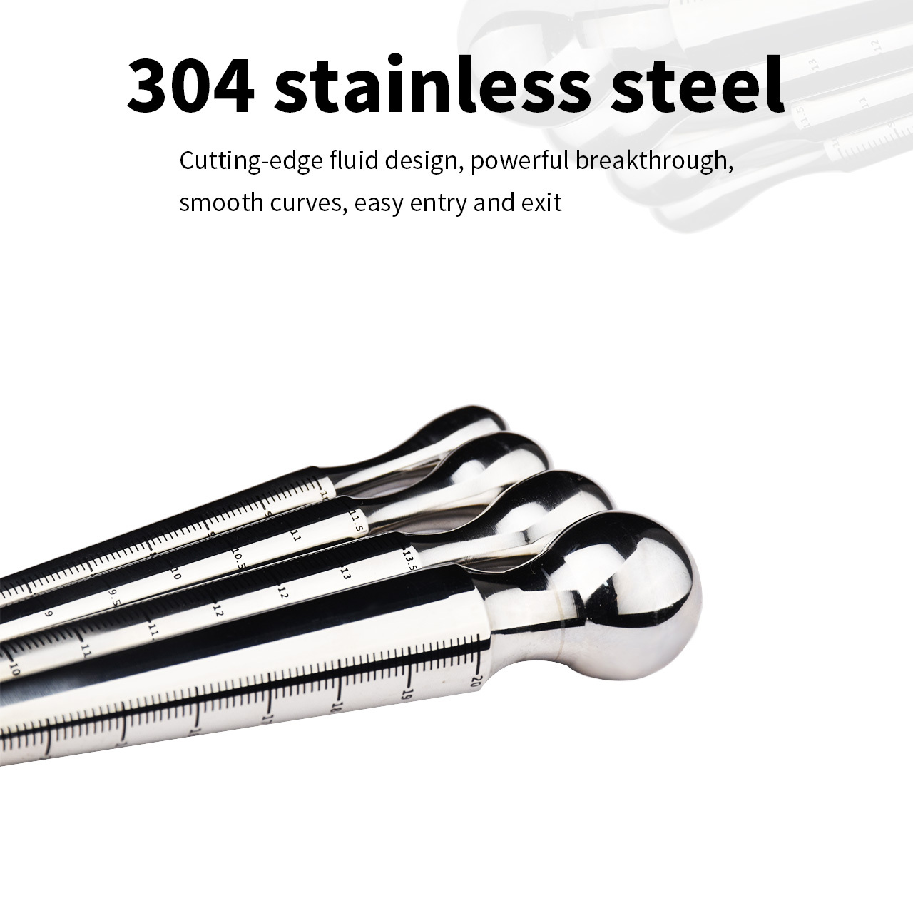 Stainless Steel Urethral Sounds With Scale Sounding Rods -WeLovePlugs