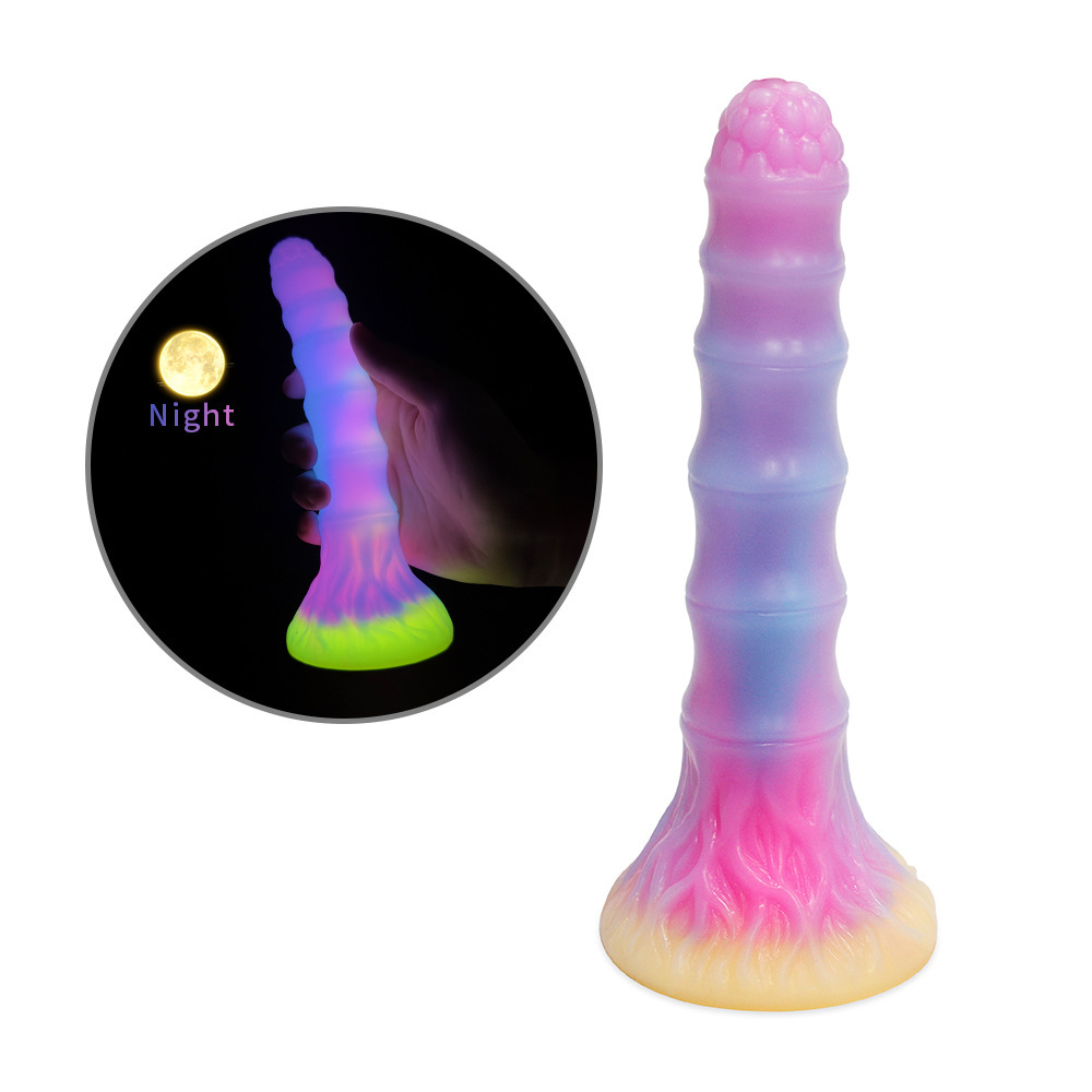 7.08'' Alien Glow In The Dark Dildo with Suction Cup - image 5