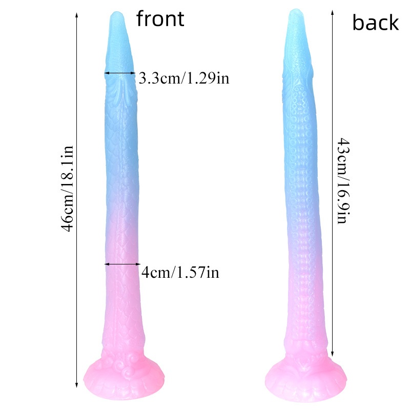 Glow-in-the-Dark Silicone Monster Dildo -WeLovePlugs