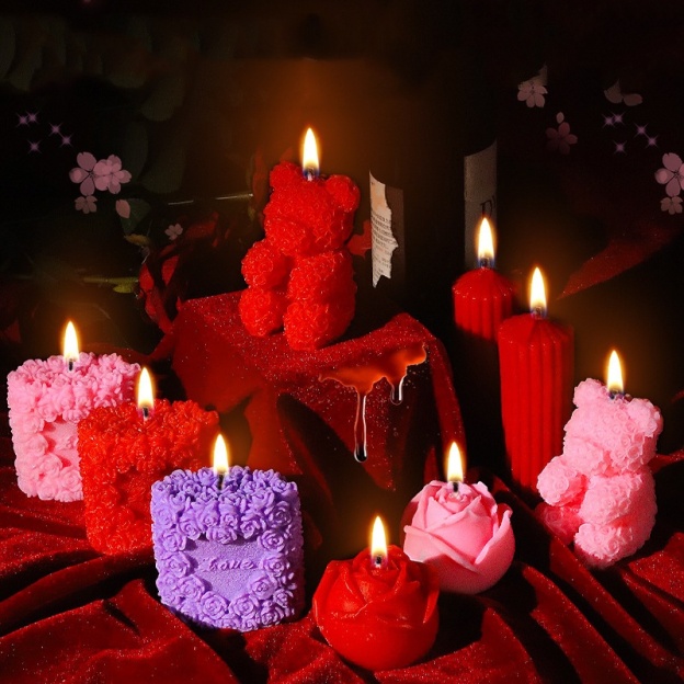 Bear Floral Low Temperature Candles 