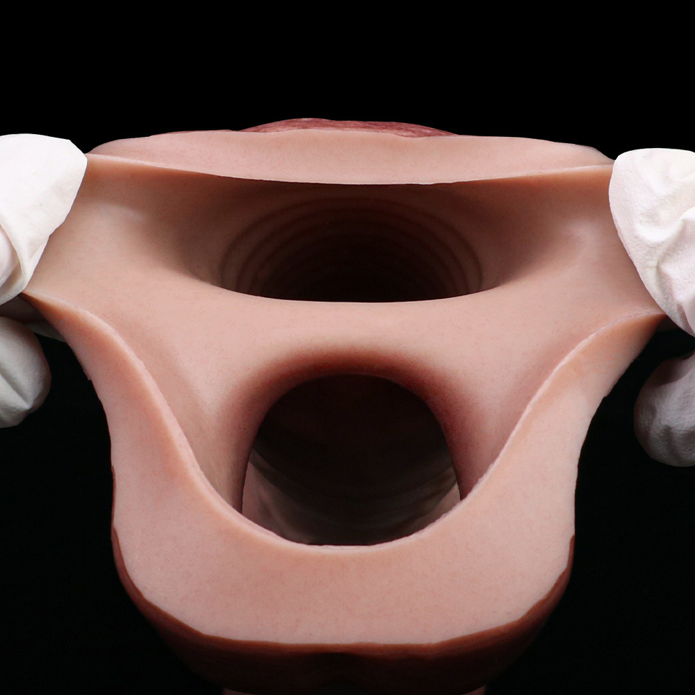 Realistic Penis Sleeve Extender With Secure Scrotum Ring-WeLovePlugs