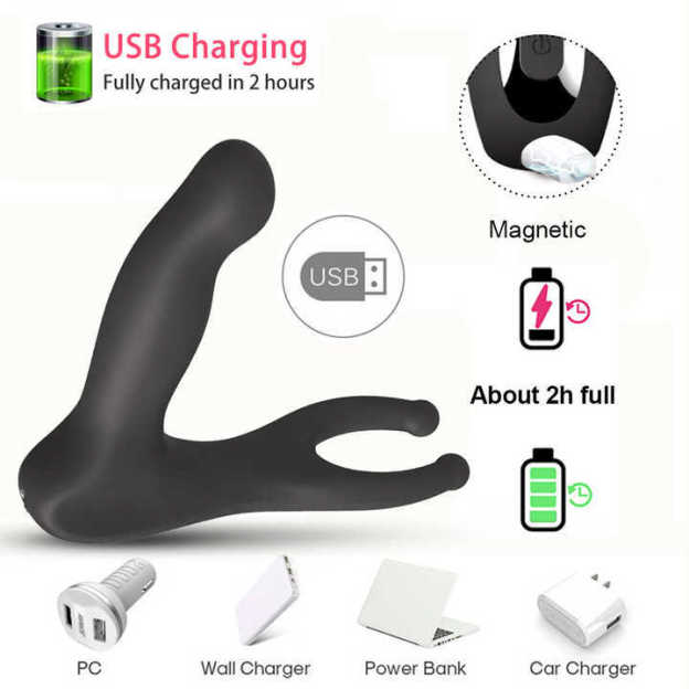 Triple-target Prostate Massager Vibrating Butt Plug with Cock Ring
