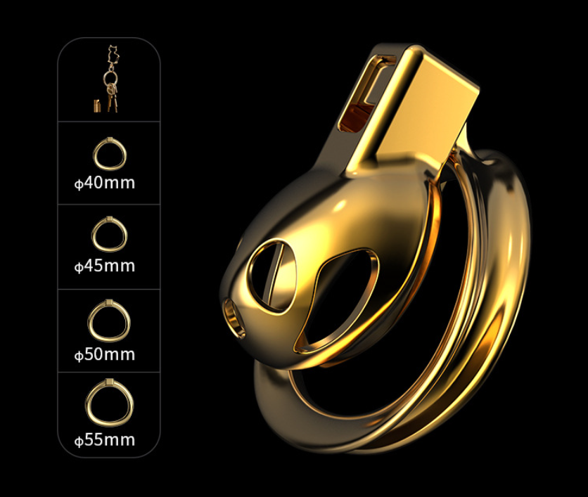 Sissy Gold Chastity Cage -WeLovePlugs