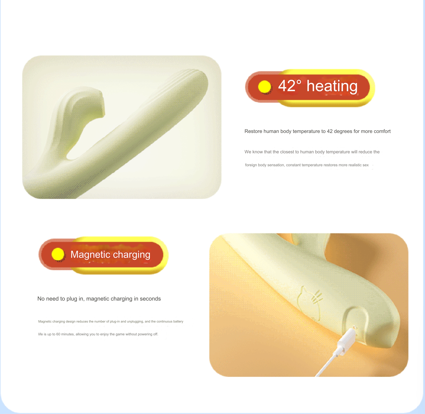 Retractable Vibrating Suction Heating Massager For Women's Masturbation -WeLovePlugs