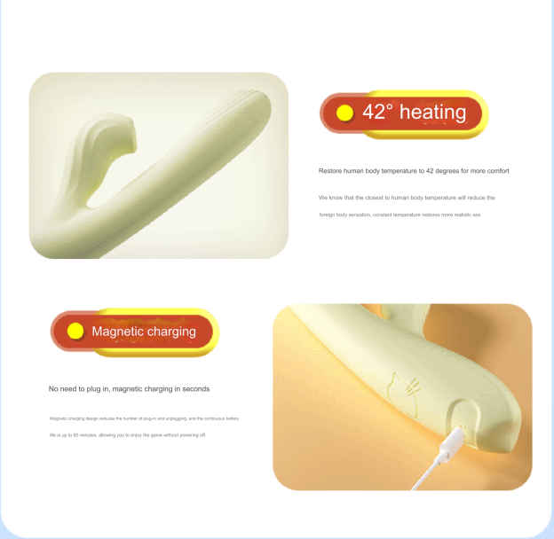 Retractable Vibrating Suction Heating Massager For Women's Masturbation -WeLovePlugs