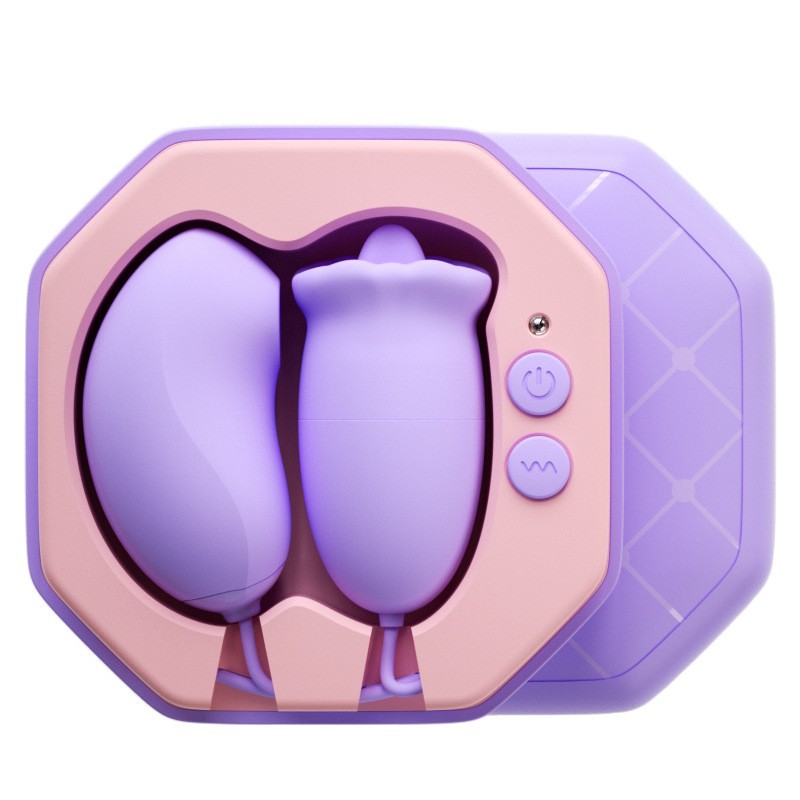 Jiuuy Vibrating Egg Massager - Purple - image 1