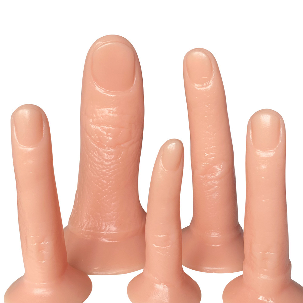 Realistic Black Finger-Shaped Dildo – Soft, Flexible & Perfect for Deep Play-WeLovePlugs