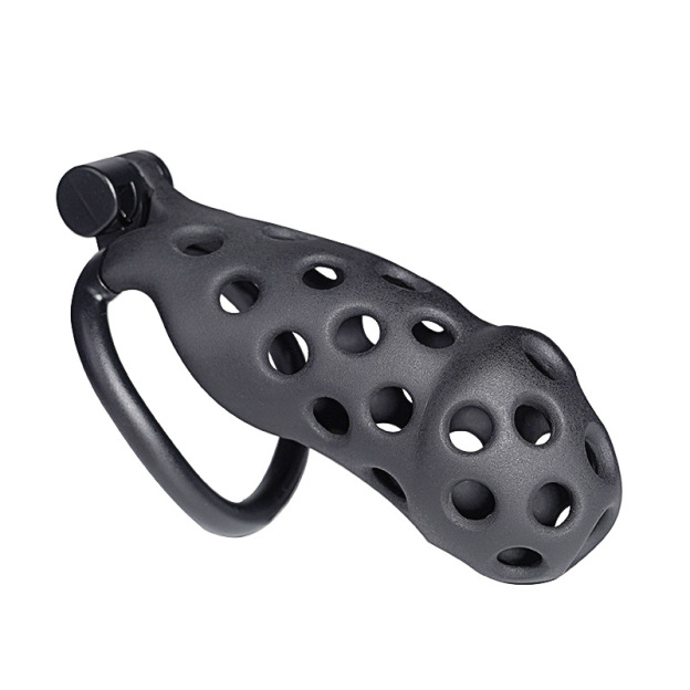 Chastity Cage with 4 Rings & Key - Multiple Holes A - image 6