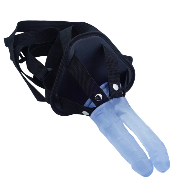 Realistic Suction Cup Double End Strap On Dildo – Wearable & Hands-Free