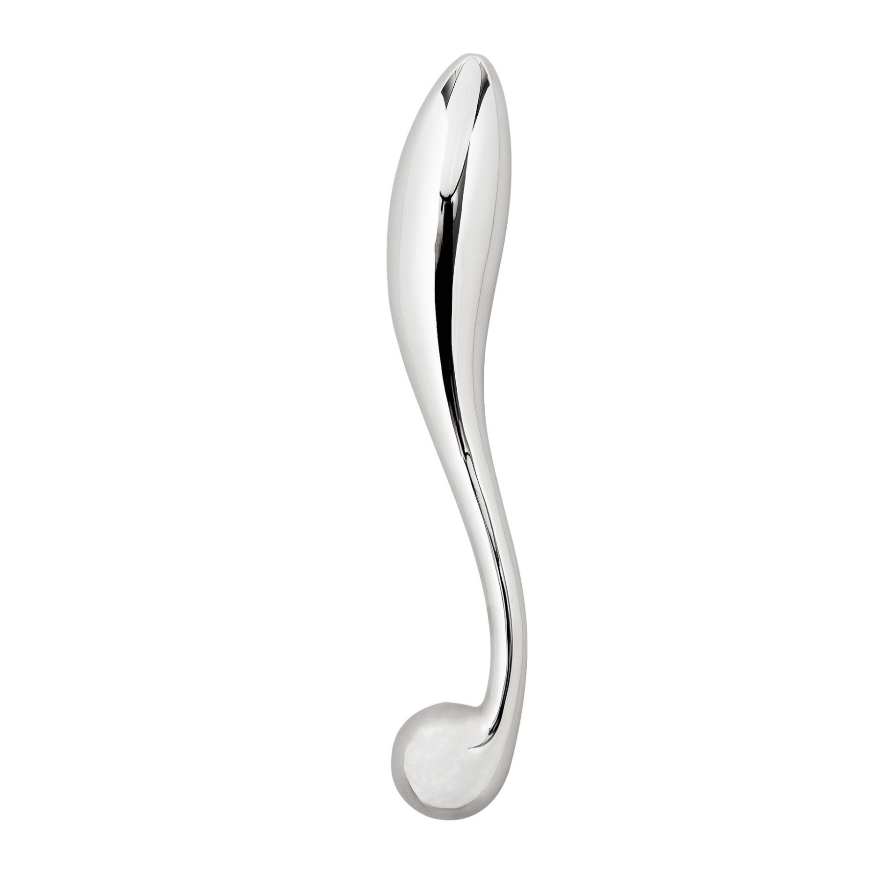 Mirror-Polished Stainless Steel Pull-Ring Anal Dilator Plug - image 3
