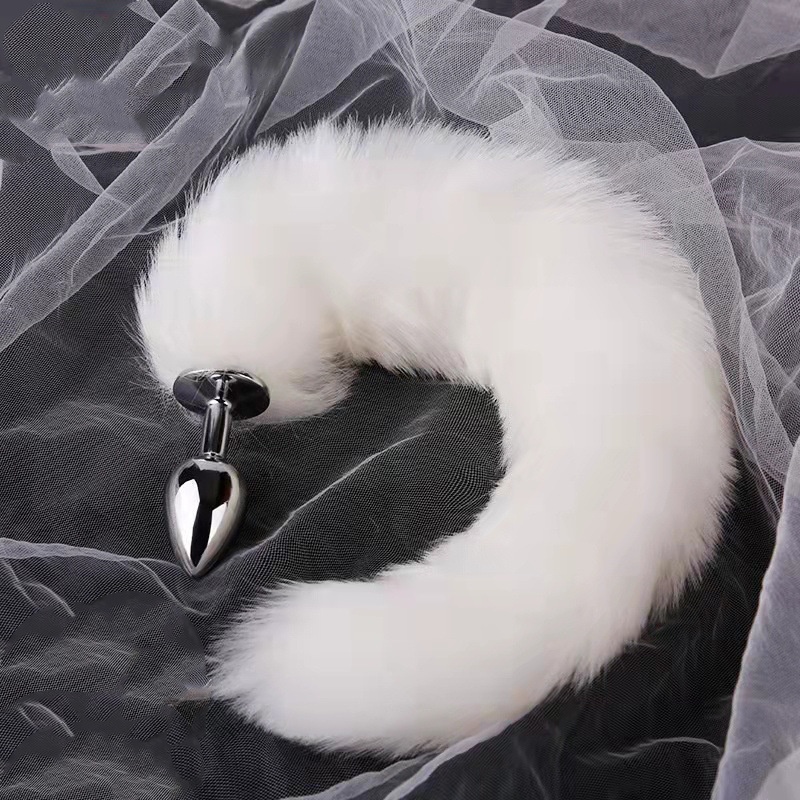 Luxe Fox Tail Stainless Steel Anal Plug -WeLovePlugs