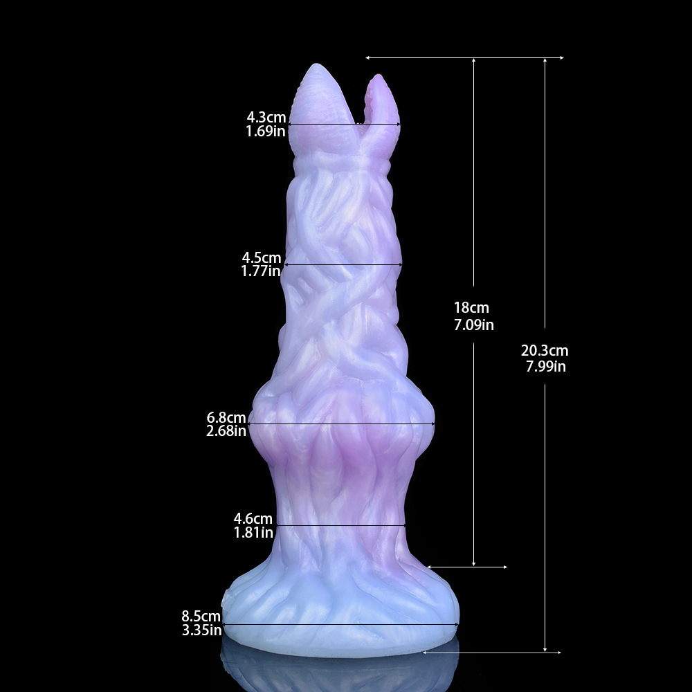 8 Inch Ejaculating Alien Egg-Laying Dildo Silicone Ovipositor Sex Toy