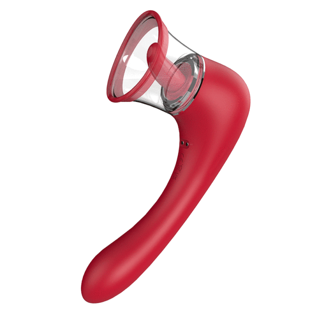 SensaLick - 3-in-1 Air-Pulse Vibrator - Red - image 4