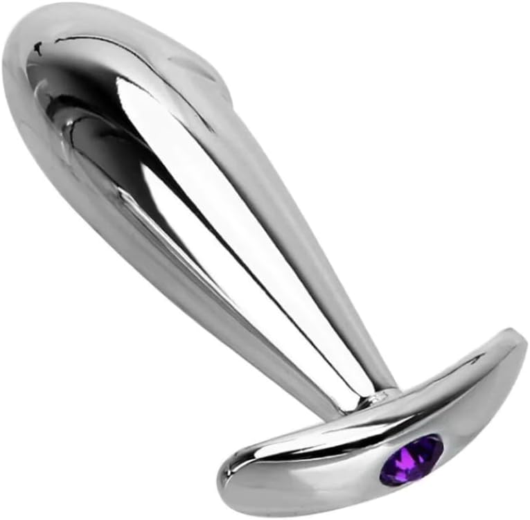 Stainless Steel Realistic Cock Head Anal Butt Plug Anal Trainer