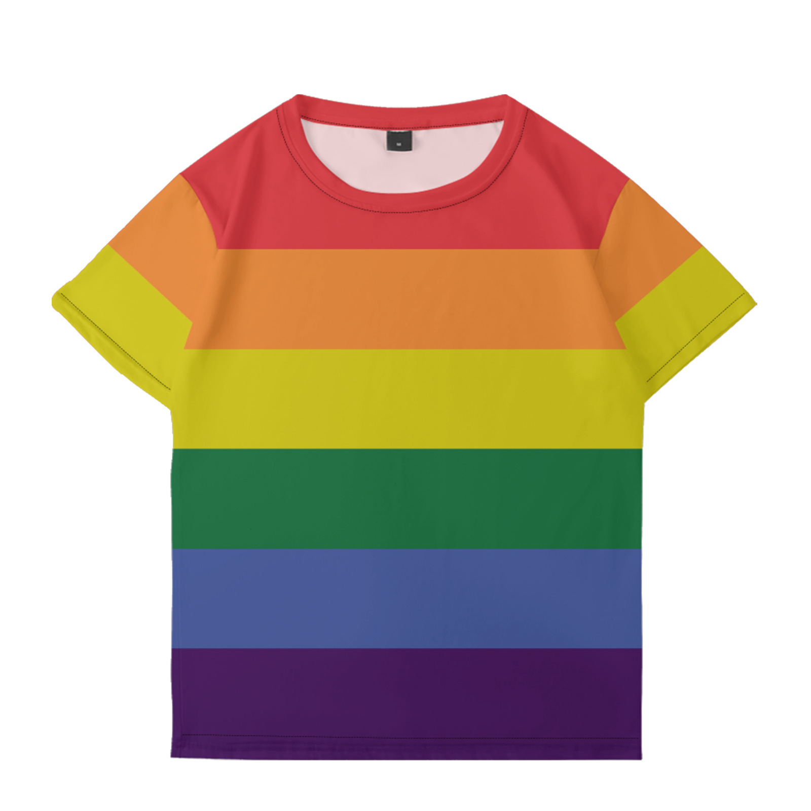 Rainbow All-Over Print T-Shirt - Rainbow - 4XL - image 1