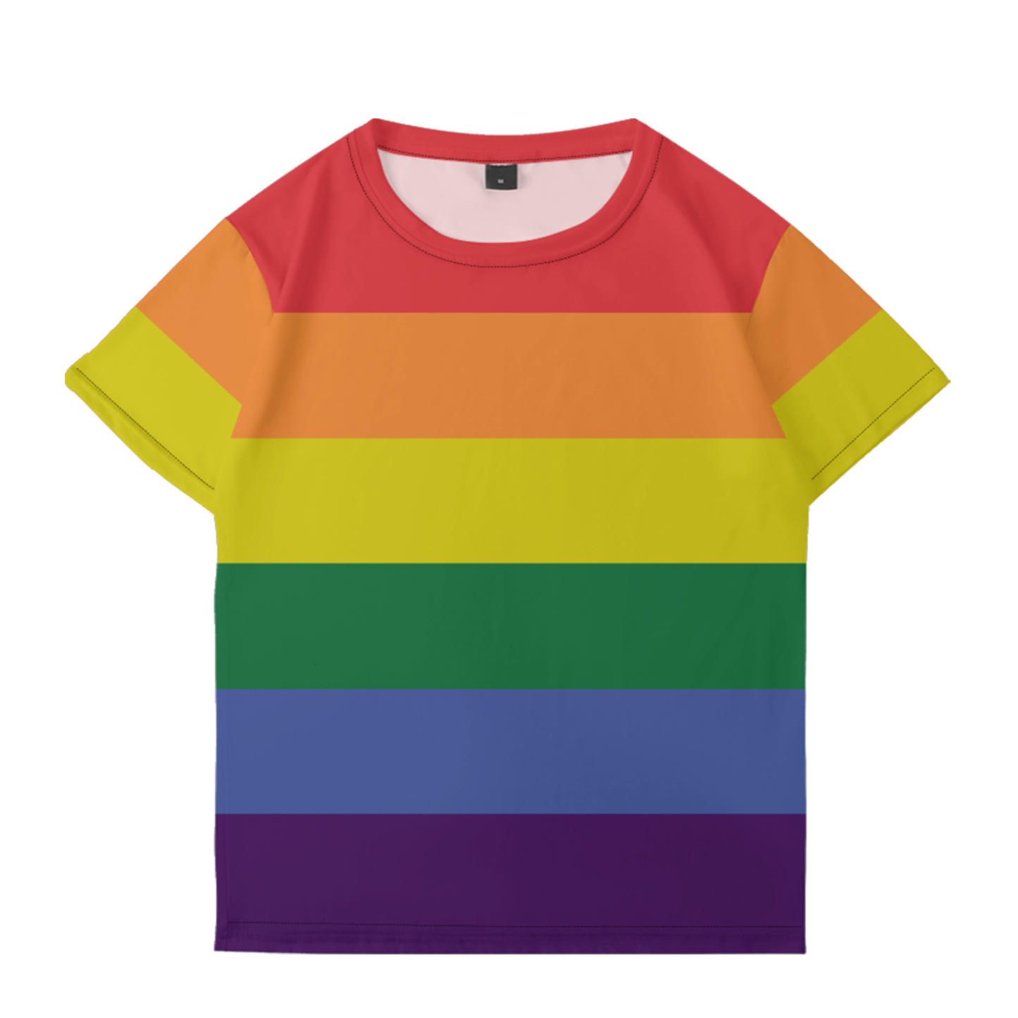 Rainbow All-Over Print T-Shirt - Rainbow - 4XL - image 1