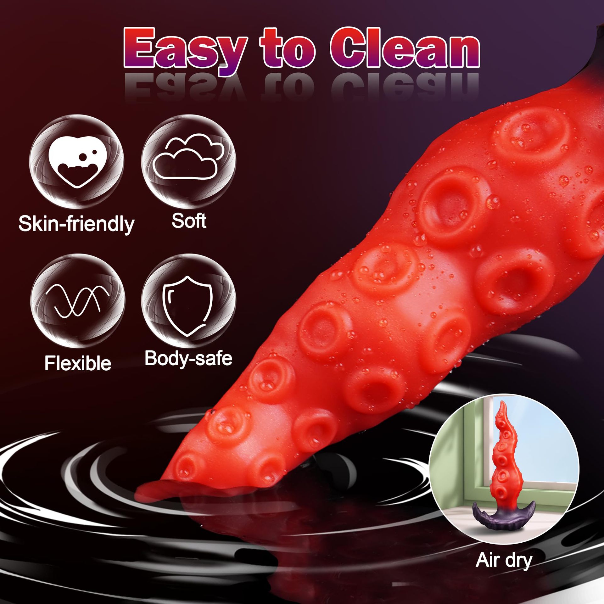 Kraken Tentacle Silicone Butt Plug - image 1