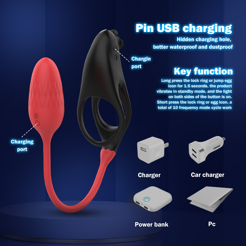VibeSync Duo â Remote-Controlled Cock Ring with Butt Plug Vibrator
