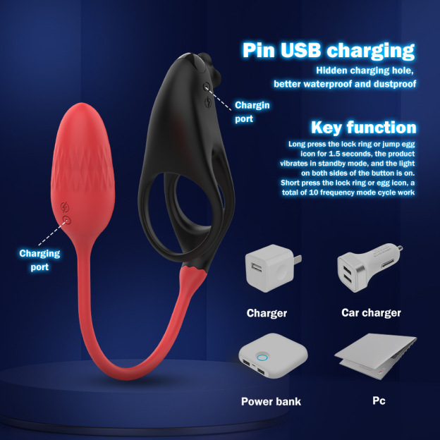 VibeSync Duo – Remote-Controlled Cock Ring with Butt Plug Vibrator