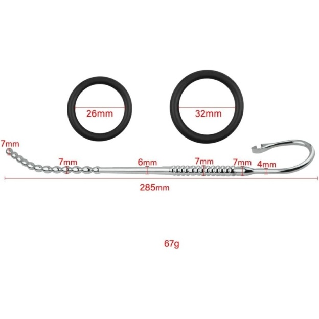 11.22'' Stainless Steel Urethral Trainer-WeLovePlugs