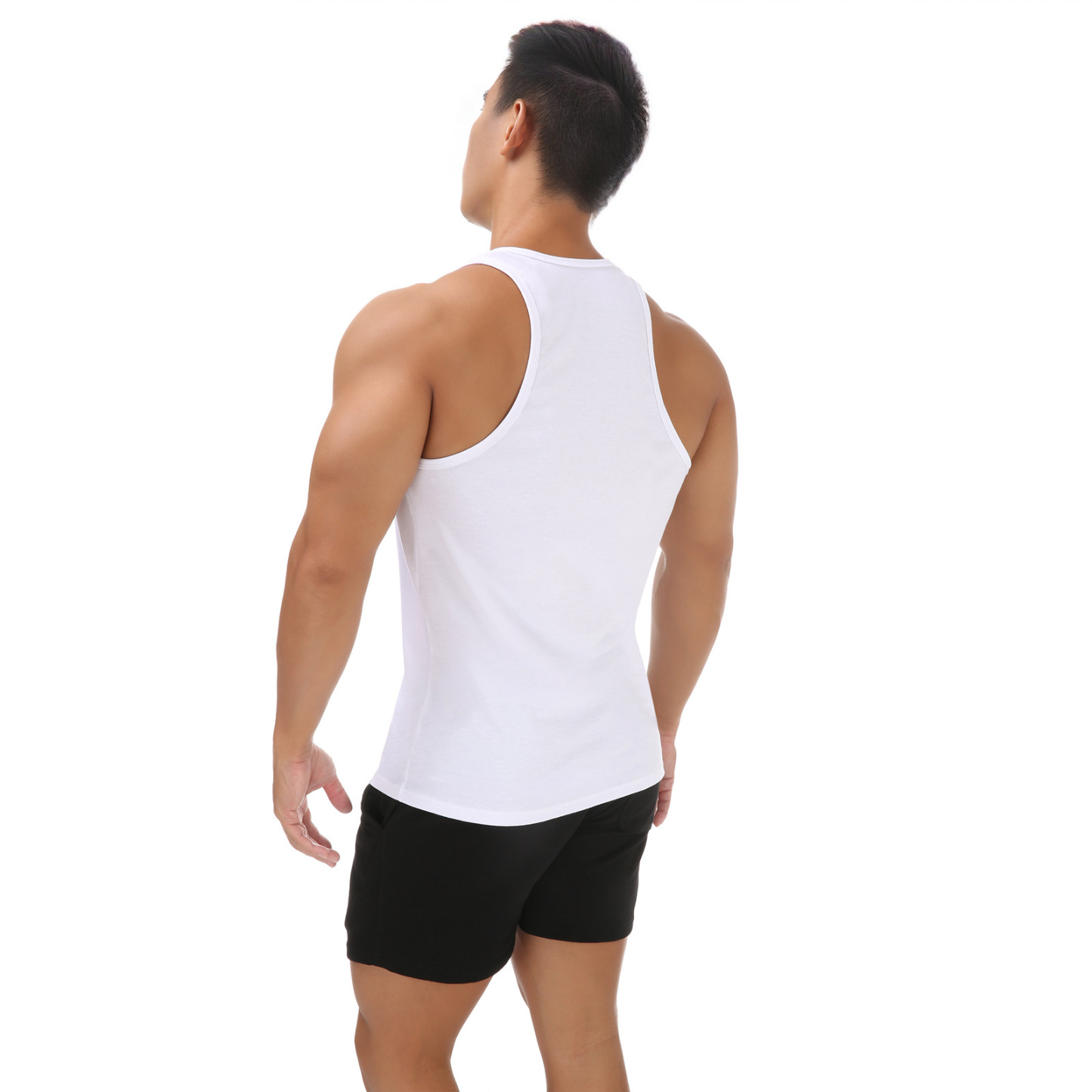 Man Deep V-neck Sexy Sleeveless Tops - image 1
