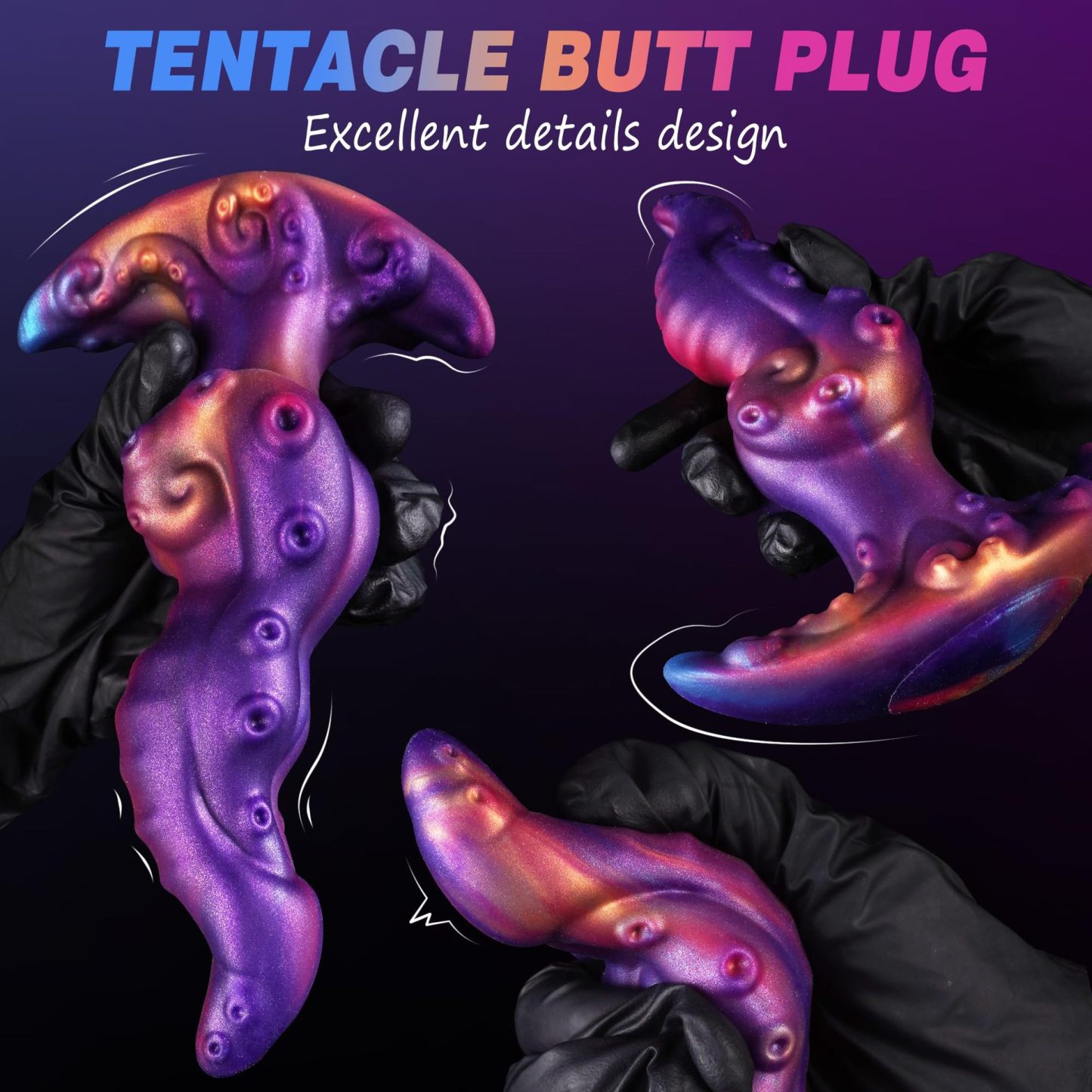Iridescent XenoFlex Textured Butt Plug - image 2