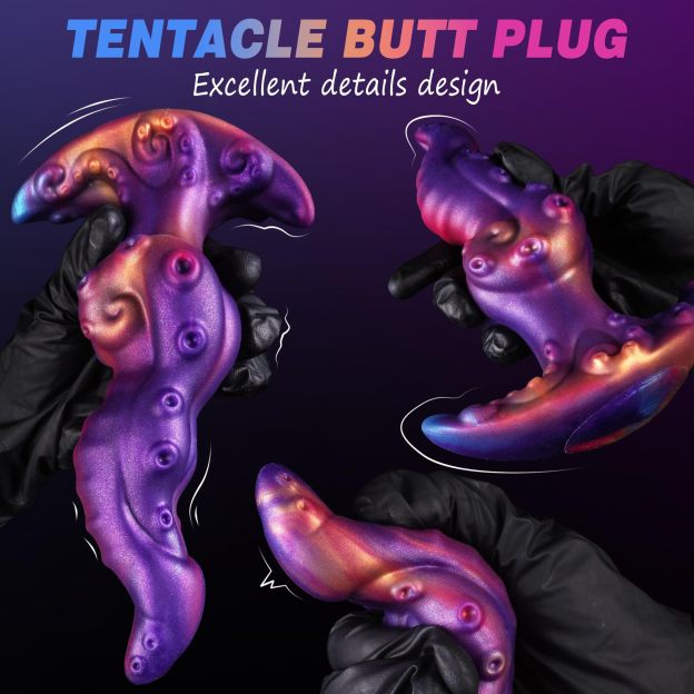 Iridescent XenoFlex Textured Butt Plug - image 2
