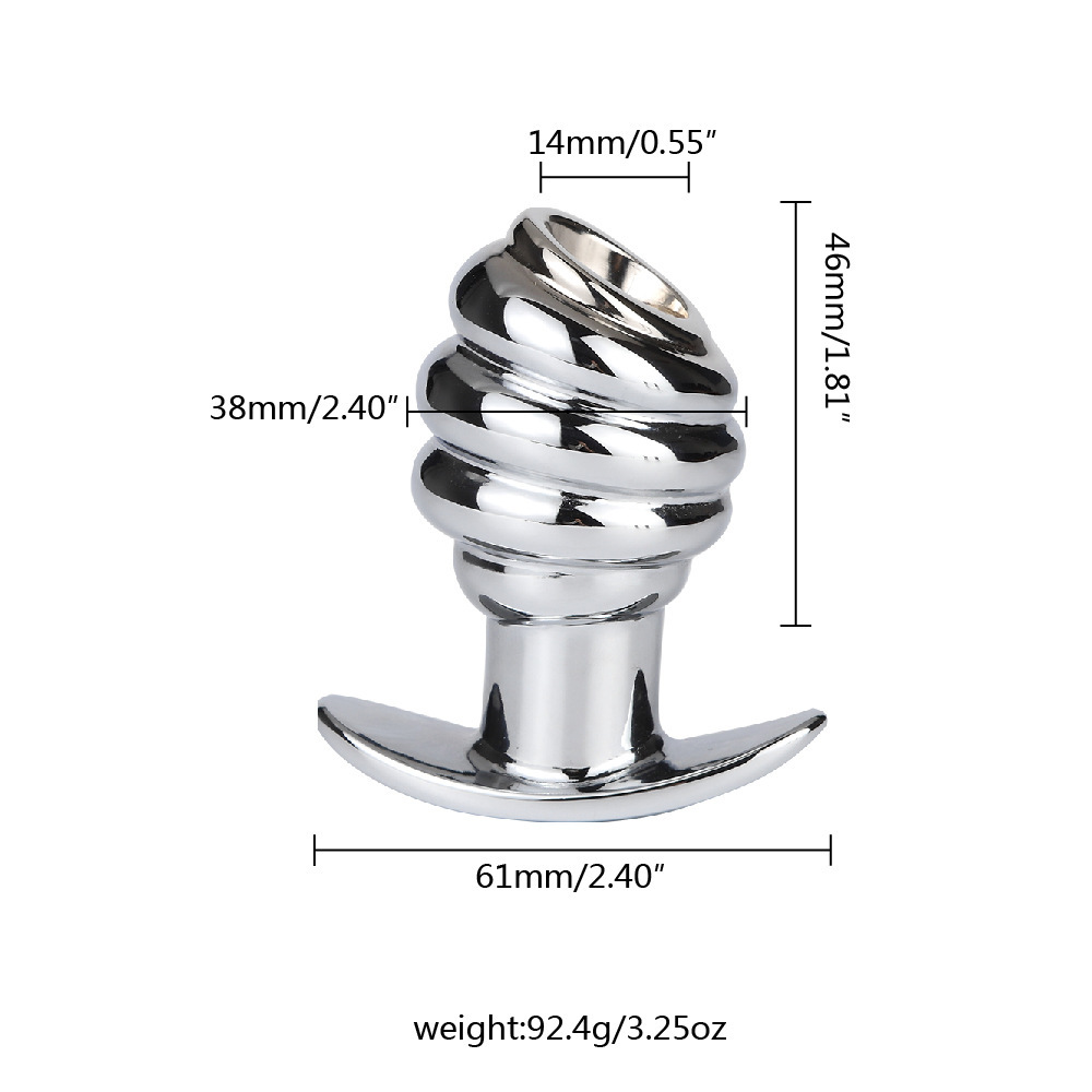 Hollow Ribbed Anal Plug -WeLovePlugs