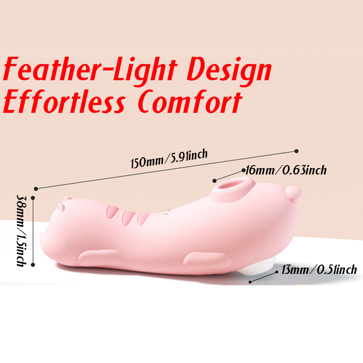 Kitty Suction Clitoral Stimulator with 10 Modes - Pink - image 3