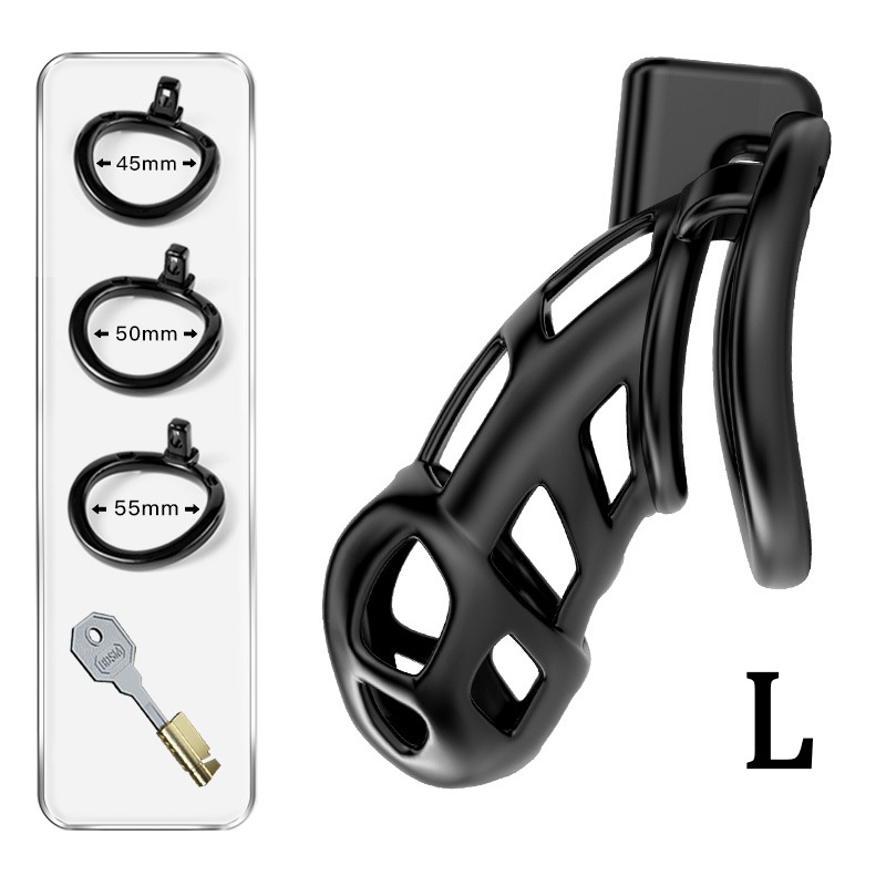 Black Cobra Slave Chastity Cage-WeLovePlugs