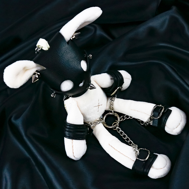 BDSM Bunny Plush Keychain - image 8