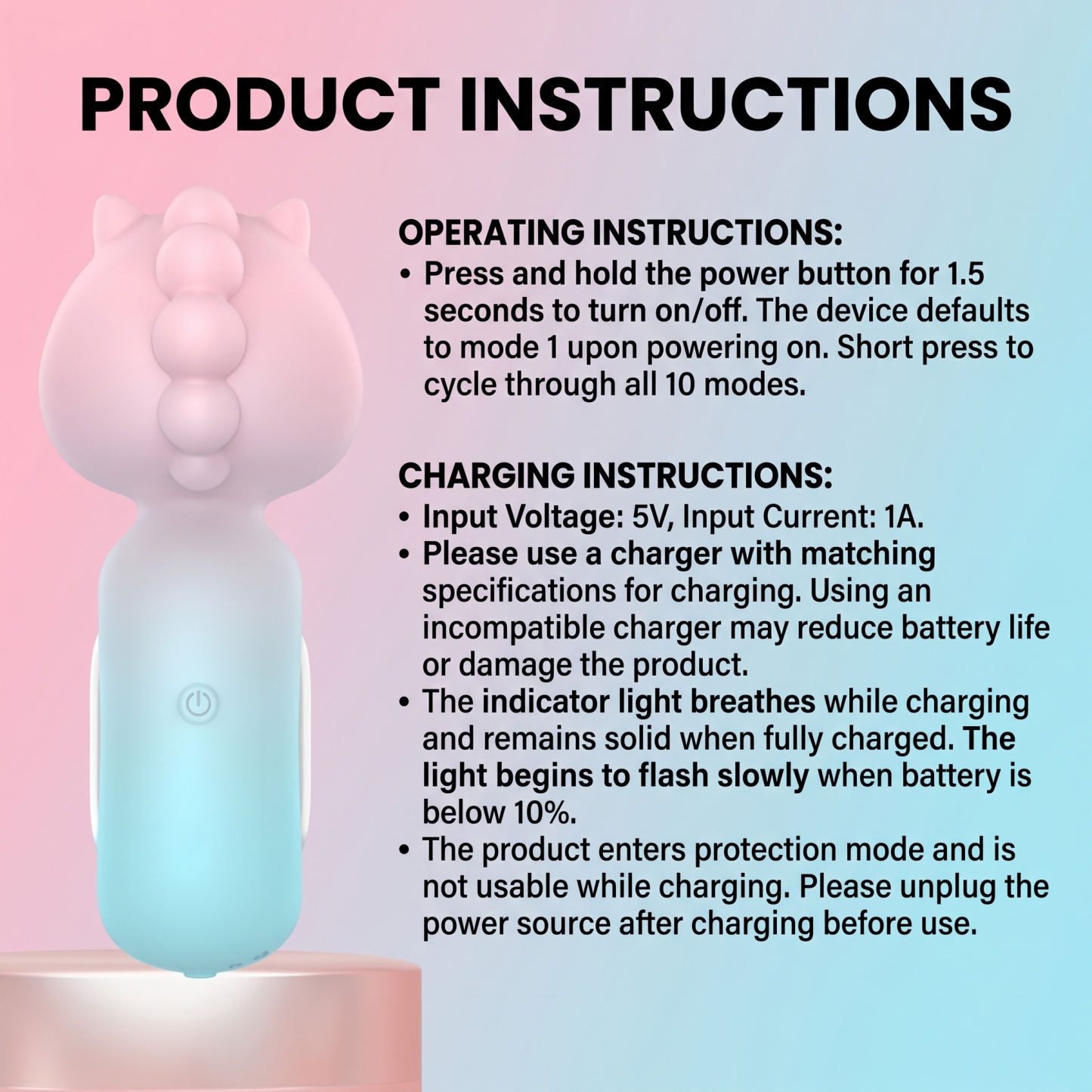 Cute Unicorn High Frequency Vibrator Masturbator - image 5