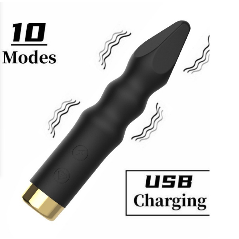 Anal Beads Vibrator – 10-Speed Silicone Massager for Prostate/G-Spot