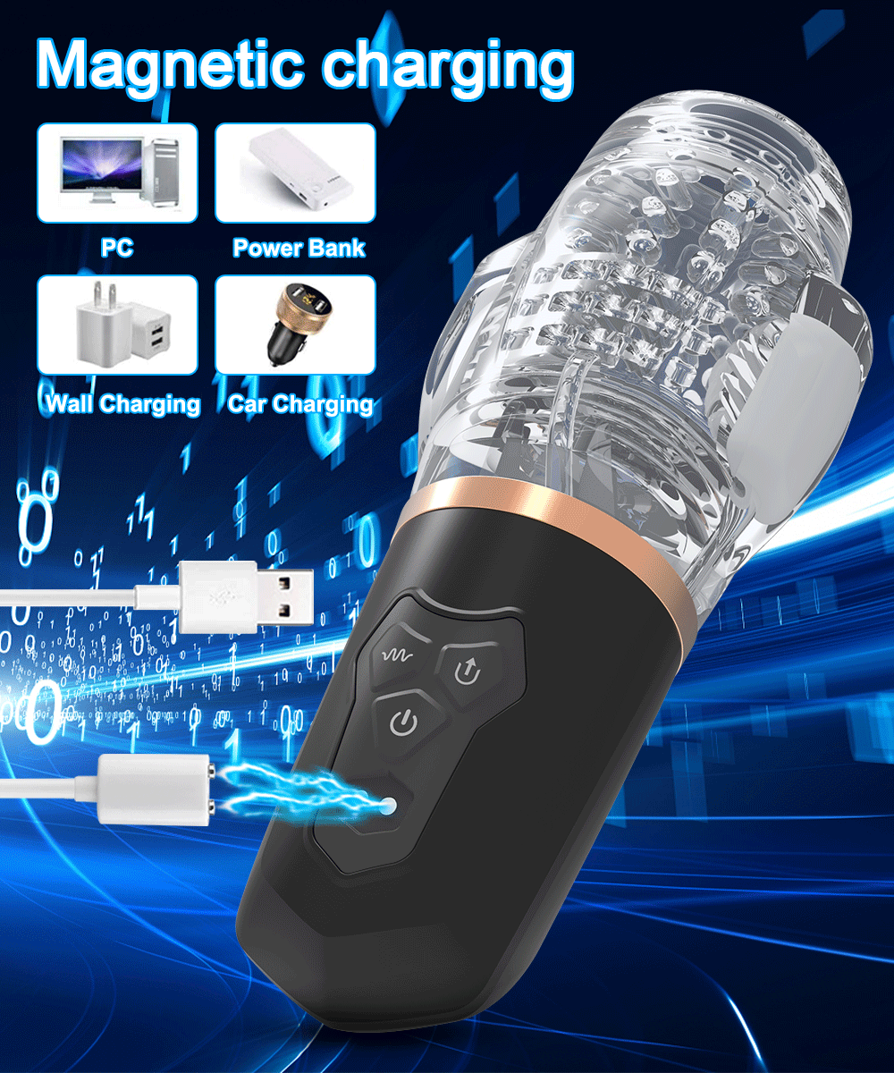 Sucking Good Masturbator 10 Vibrating Modes Stroker  -WeLovePlugs