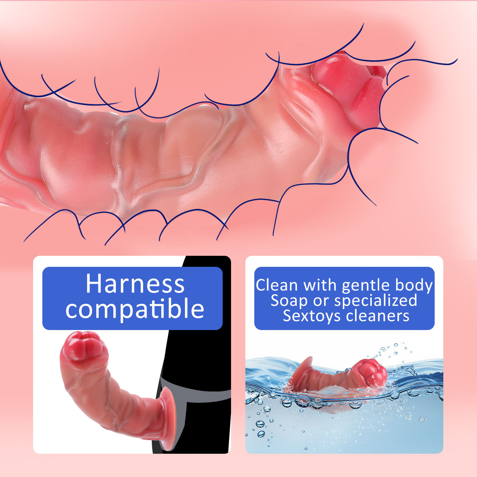 Triple Play Anal Plug Monster Fantasy Ore Dildo-WeLovePlugs