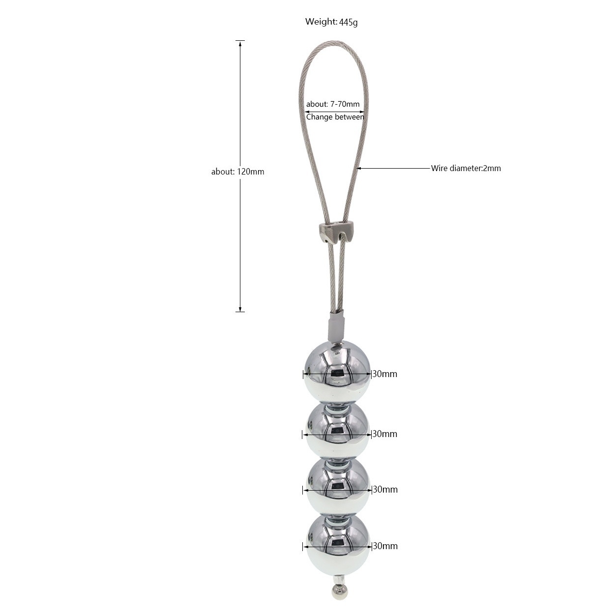 BDSM CBT Penis Training Weights -WeLovePlugs