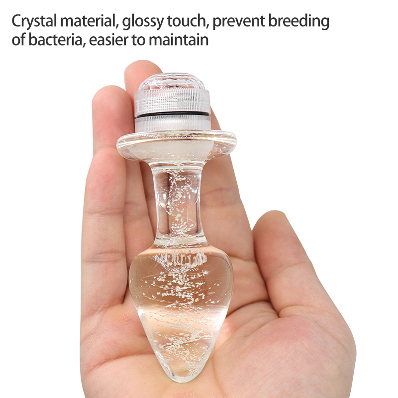 Remote Control Led Crystal Anal Butt Plug