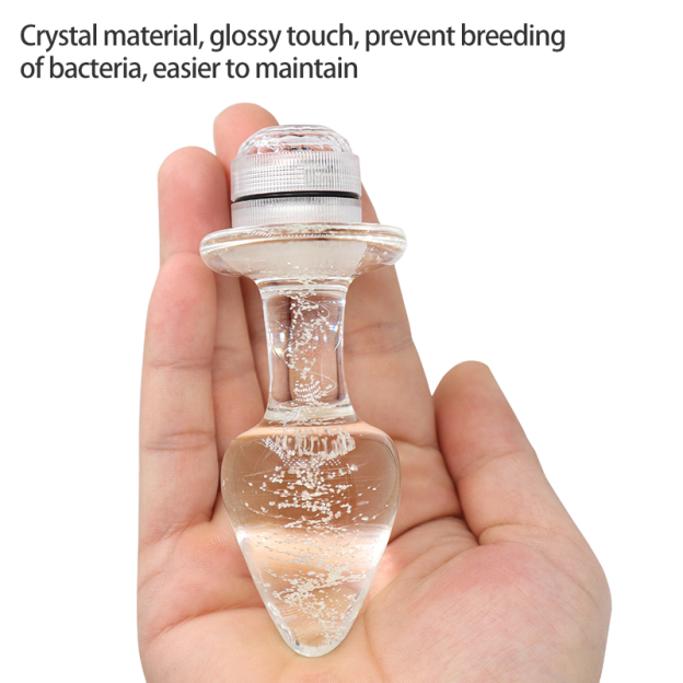 Remote Control Led Crystal Anal Butt Plug