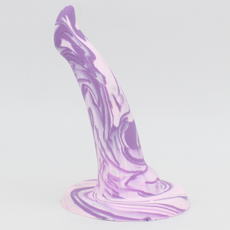 Elephant Trunk Suction Dildo - Purple - image 3