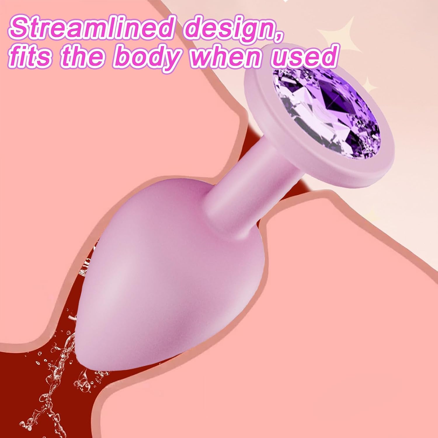 Crystal Diamond Anal Butt Plugs 3 Set 
