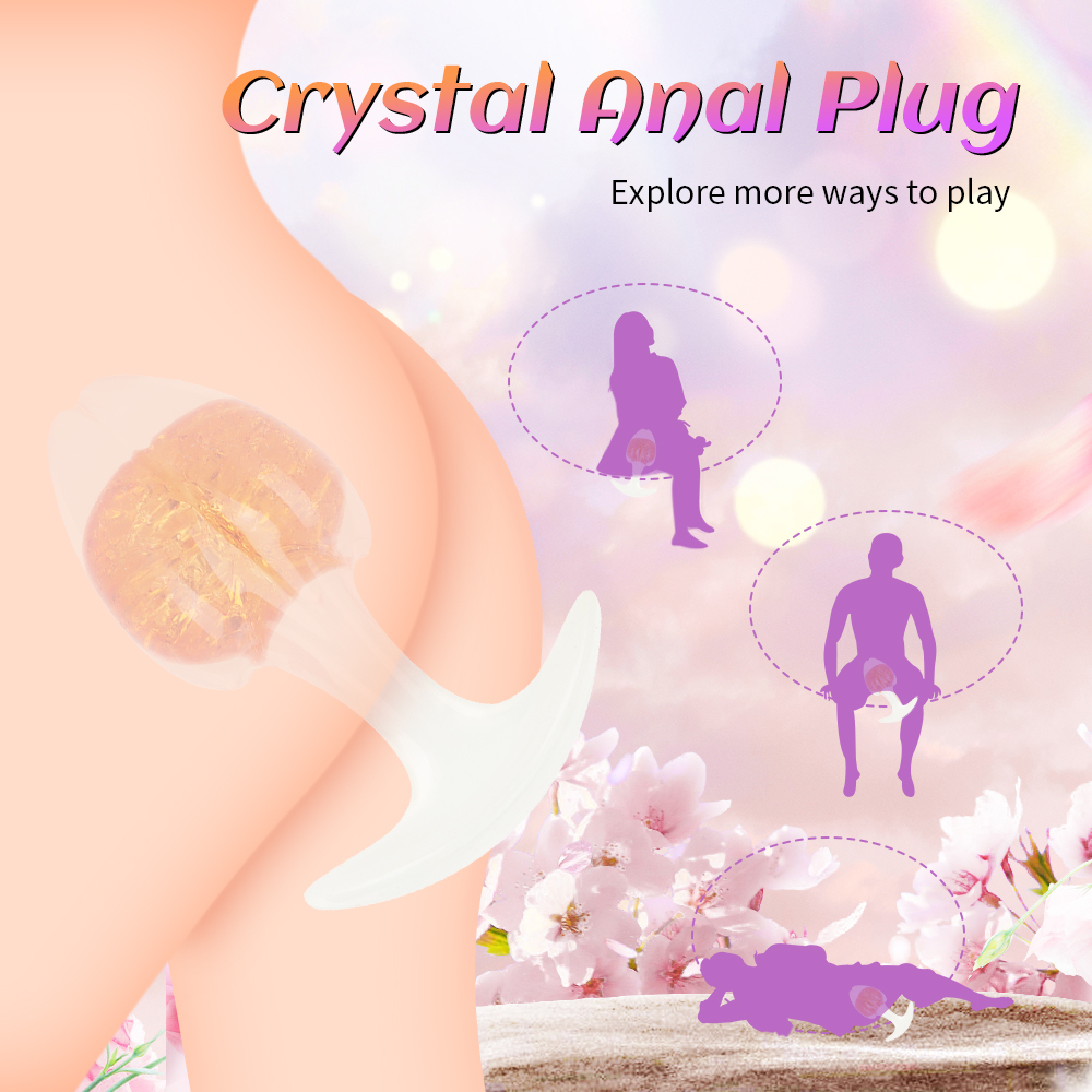 Crystal Vault Glass-Embedded Silicone Plug