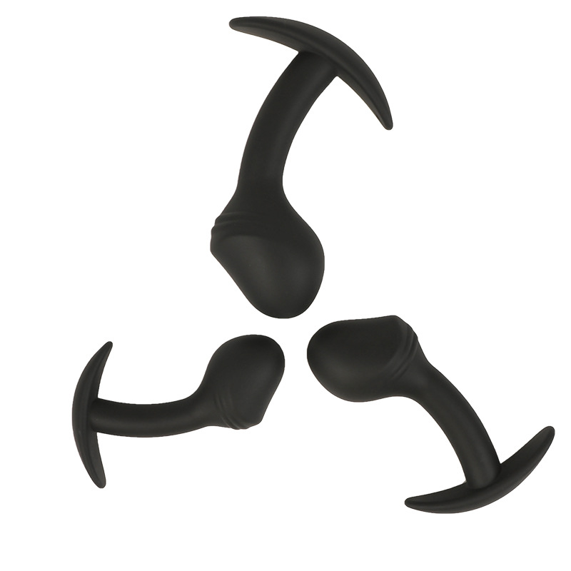 Prostate Massager – Medical Silicone Butt Plug P-Spot Stimulator in 3 Sizes