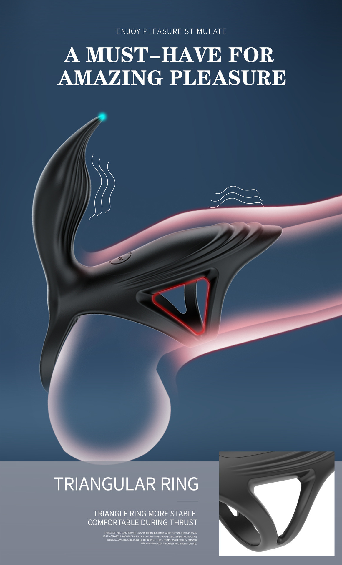 Dual-Stimulation Vibrating Penis Ring for Couples – APP-Controlled & Body-Safe-WeLovePlugs