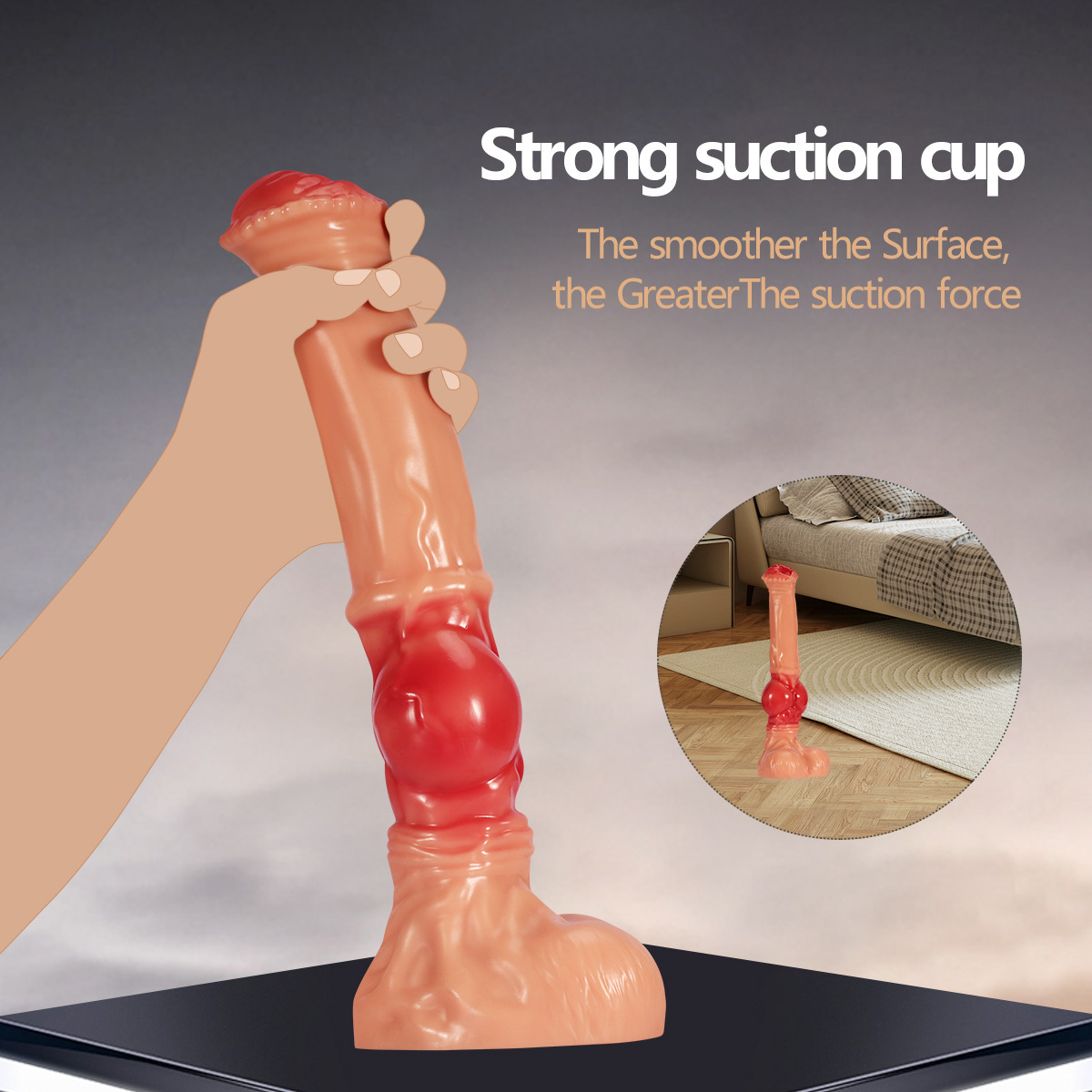 Flexsuction Anal Plug Monster Wolf Dog Dildo-WeLovePlugs