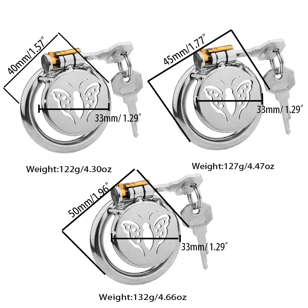 Butterfly Flat Chastity Cage Sissy Cage -WeLovePlugs