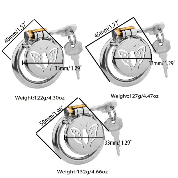 Butterfly Flat Chastity Cage Sissy Cage -WeLovePlugs