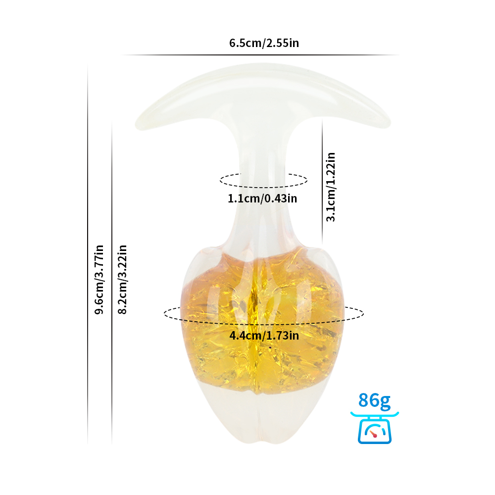Crystal Vault Glass-Embedded Silicone Plug